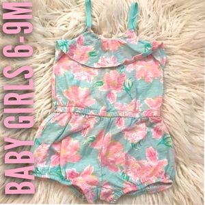 BABY GIRLS 6-9M Oshkosh B’gosh Tropical Romper